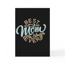 Beste Kaart voor mamma Ever Word Art Moederdag