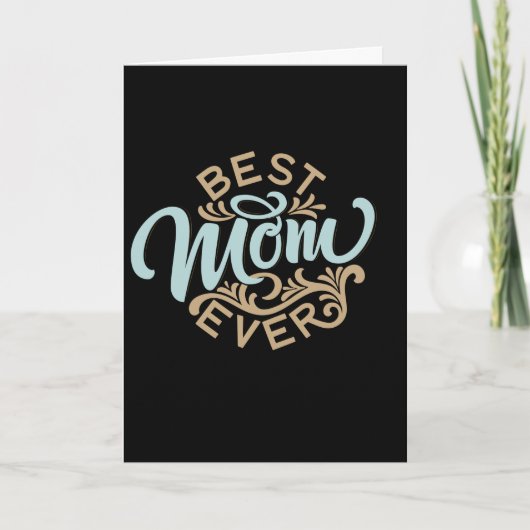 Beste Kaart voor mamma Ever Word Art Moederdag (Voorkant)
