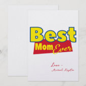 Beste Kaart voor Movie Inspiration Moederdag (Voorkant / Achterkant)