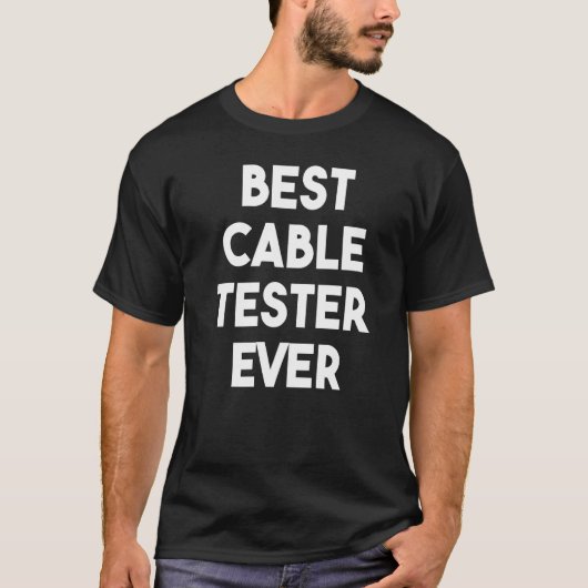 Beste Kabeltester Ooit T-shirt (Voorkant)