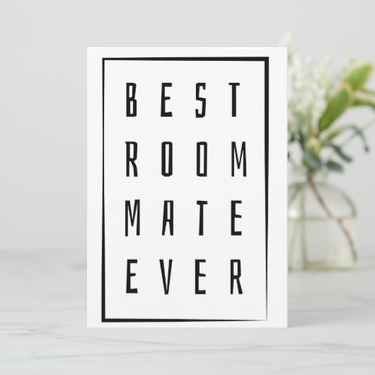 🖤 beste kamergenoot ooit kaart (Staand voorkant)