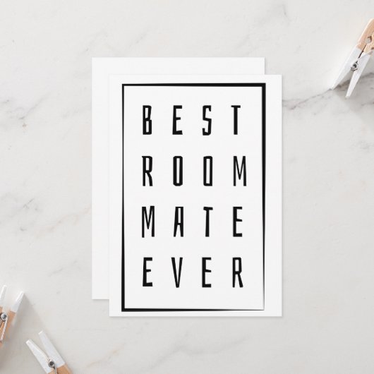 🖤 beste kamergenoot ooit kaart (Voorkant / Achterkant in situ)