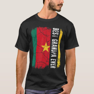 Beste Kameroense opa ooit Kameroen Vlag vader T-shirt