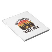 Beste kampeer vader ooit vintage kampeerdesign_1 notitieblok (Schuin)