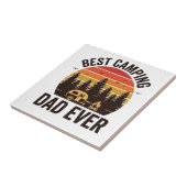 Beste kampeer vader ooit vintage kampeerdesign_1 tegeltje (Zijkant)
