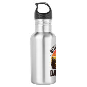 Beste kampeer vader ooit vintage kampeerdesign_1 waterfles  (Achterkant)