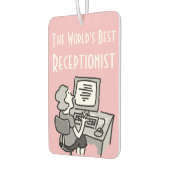 Beste Kantoor-receptionist ter wereld Luchtverfrisser (Links)