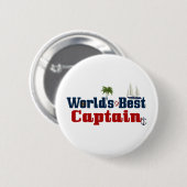 Beste kapitein werelden ronde button 5,7 cm (Voorkant /achterkant)