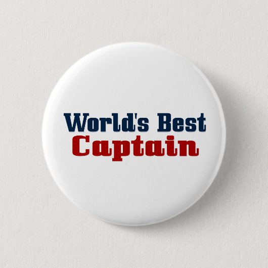 Beste kapitein werelden ronde button 5,7 cm (Voorkant)