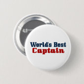 Beste kapitein werelden ronde button 5,7 cm (Voorkant /achterkant)