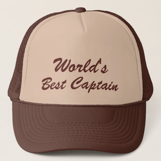 Beste kapitein werelden trucker pet (Voorkant)