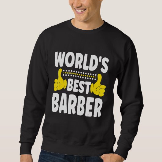 Beste Kapper Ter Wereld Functie Beroep Kapper Trui (Voorkant)