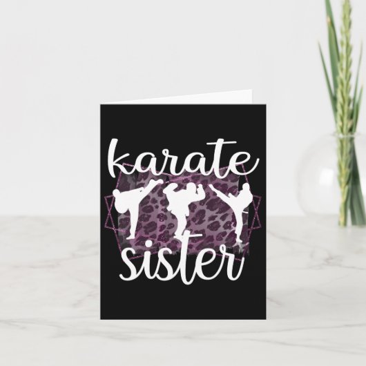 Beste Karate Zuster Trotse Karate Sis Kaart (Voorkant)