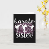 Beste Karate Zuster Trotse Karate Sis Kaart (Gele Bloem)