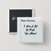 Beste Karma Button (Voorkant /achterkant)