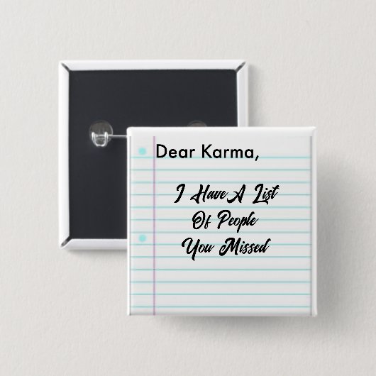 Beste Karma Button (Voorkant /achterkant)