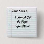 Beste Karma Button (Voorkant)