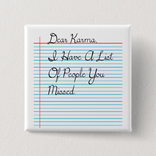 Beste Karma Button (Voorkant)