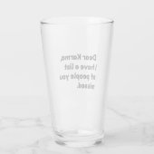 Beste Karma Glas (Achterkant)