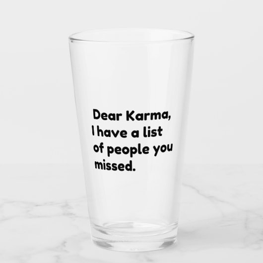 Beste Karma Glas (Voorkant)