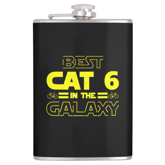 Beste kat 6 in de melkweg heupfles (Voorkant)