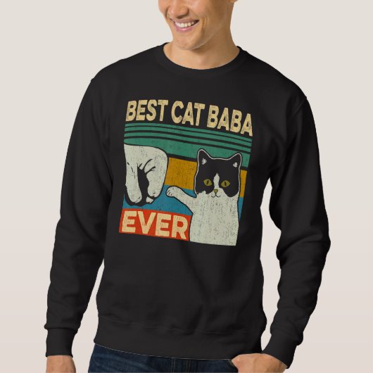 Beste Kat Baba Ooit Kat Papa Vaders Dag Trui (Voorkant)