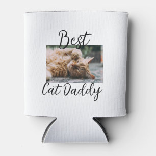 Beste kat Daddy ouders huisdier foto papa mama een Blikjeskoeler