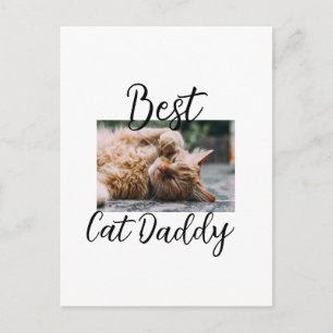 Beste kat Daddy ouders huisdier foto papa mama een Briefkaart