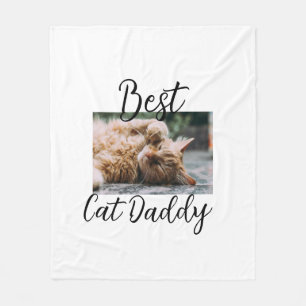 Beste kat Daddy ouders huisdier foto papa mama een Fleece Deken