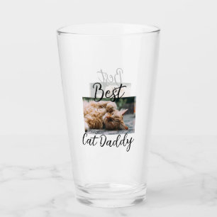 Beste kat Daddy ouders huisdier foto papa mama een Glas