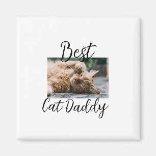 Beste kat Daddy ouders huisdier foto papa mama een Magneet