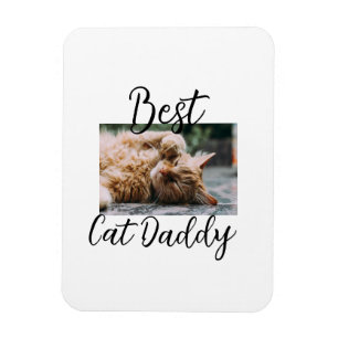 Beste kat Daddy ouders huisdier foto papa mama een Magneet
