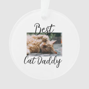 Beste kat Daddy ouders huisdier foto papa mama een Ornament