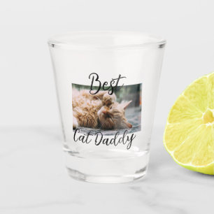 Beste kat Daddy ouders huisdier foto papa mama een Shot Glas