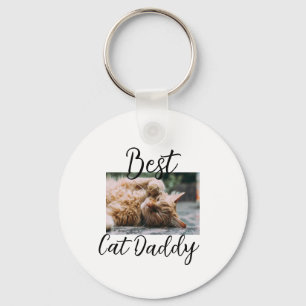 Beste kat Daddy ouders huisdier foto papa mama een Sleutelhanger