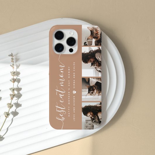 Beste kat mam: aangepaste Moederdag kat foto Case-Mate iPhone Case