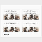 Beste kat mam: aangepaste Moederdag kat foto Rechthoekige Sticker (Vel)