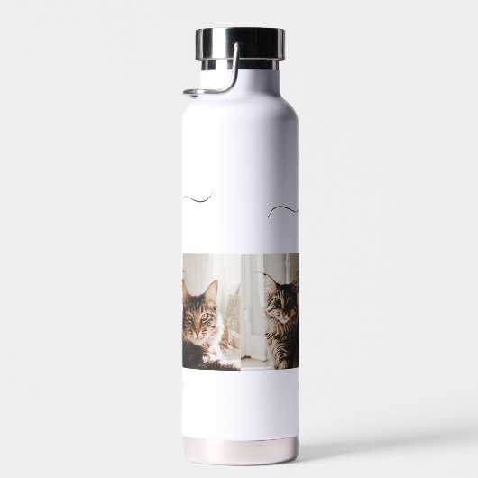 Beste kat mam: aangepaste Moederdag kat foto Waterfles (Rechts)