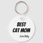 Beste kat mam foto sleutelhanger (Achterkant)