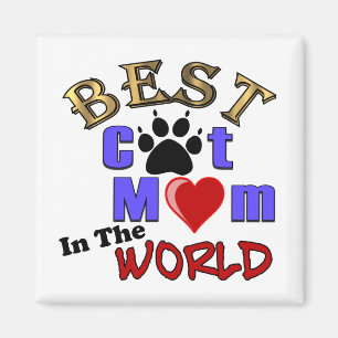 Beste kat mam in de wereld cadeau voor Moederdag Magneet
