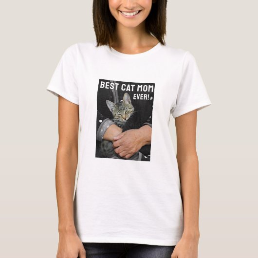 Beste kat mam (licht) T-shirt (Voorkant)