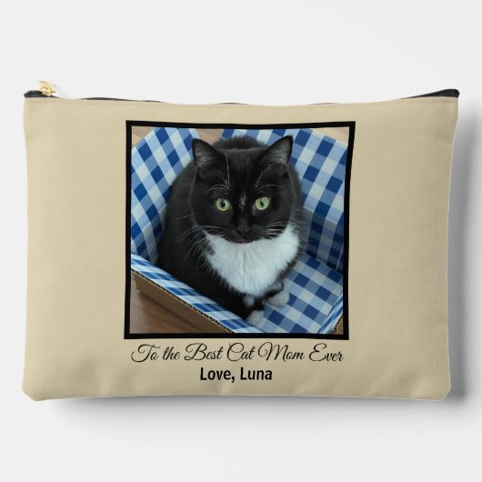 Beste kat mam ooit aangepaste foto en tekst etui (Voorkant)