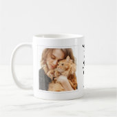 Beste kat mam ooit aangepaste foto en tekst koffiemok (Links)