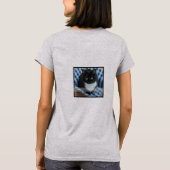 Beste kat mam ooit aangepaste foto en tekst t-shirt (Achterkant)