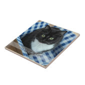 Beste kat mam ooit aangepaste foto en tekst tegeltje (Zijkant)