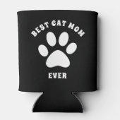 Beste kat mam ooit aangepaste tekst aangepast blikjeskoeler (Achterkant)