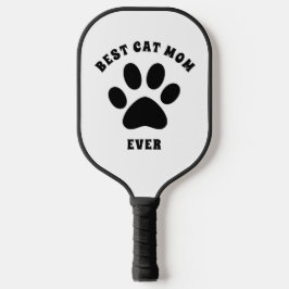 Beste kat mam ooit aangepaste tekst aangepast pickleball paddle