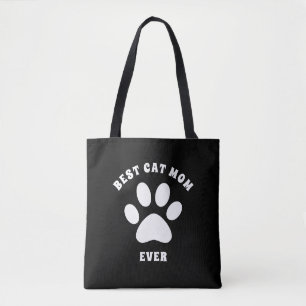 Beste kat mam ooit aangepaste tekst aangepast tote bag