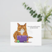 Beste kat-mam ooit! briefkaart (Staand voorkant)