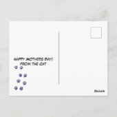 Beste kat-mam ooit! briefkaart (Achterkant)